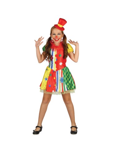 VESTITI: vendita online Costume di carnevale Clownlady, taglia S, costume clown donna, abito colorato donna, costume di carne...