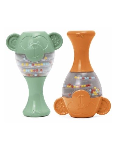 Chicco Maracas Eco+ Scimmie – Gioco Sonoro in Plastica Riciclata per Bambini 6-36 Mesi | shopincasa.it