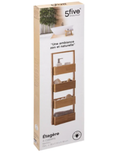 SCAFFALE 216716020 BAMBOO 4 PIANI 25X16X88CM su Shop in Casa