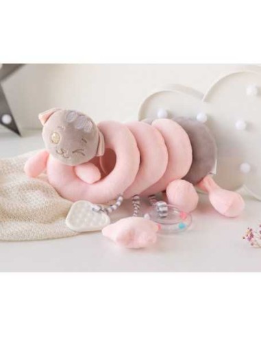 KIOKIDS Spirale per Passeggino e Lettino Gattino Rosa - Shop in Casa