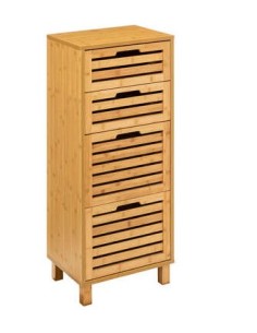 MOBILETTO 200135 SICELA 4C 40X30X97CM BAMBOO su Shop in Casa