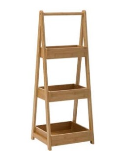 SCAFFALE 174623 BAMBOO 30X25X78CM 3 PIANI su Shop in Casa