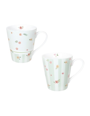 51150 SET 2PZ MUG POLLINE VERDE su Shop in Casa