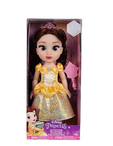 Bambola Belle Disney Princess 38 cm, abiti glitterati, tiara scintillante | shop in casa