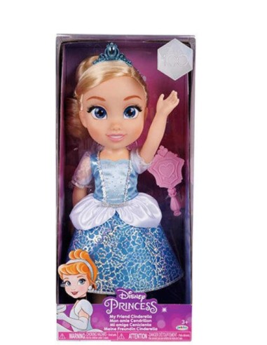 Bambola Cenerentola Disney Princess 38 cm, abiti glitterati, tiara scintillante | shop in casa