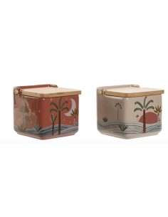 SCATOLA PC211222 CERAMICA/BAMBOO ASSORTITO 14X12X12CM su Shop in Casa