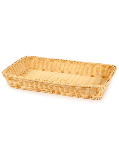 CESTINO PANE RETTANGOLARE IN RATTAN SINTETICO CM 53X32,5 ILSA su Sh...