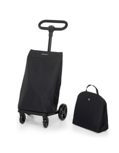 CARRELLI SPESA: vendita online Foppapedretti Go Go Carrello Spesa, Black, Sacca Impermeabile 46 L, Borsa Termica 8 L, Manubri...