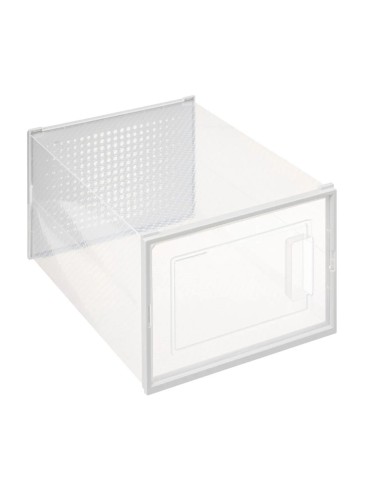 BOX E CONTENITORI SALVASPAZIO: vendita online Scatola portascarpe plastica, contenitore trasparente 35x25x18 cm, organizzazio...