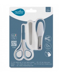 ACCESSORI: vendita online Nuvita 1138 - Set Forbicine, Tagliaunghie e Lime per Unghie - Sicurezza e Precisione in Blu in offerta