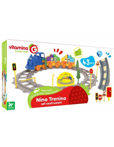 VITAM G 41184 NINO TRENINO SET COSTRUZIONI 43PZ su Shop in Casa