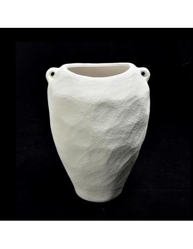 VASO 15443 CERAMICA 25X25X35CM BIANCO su Shop in Casa