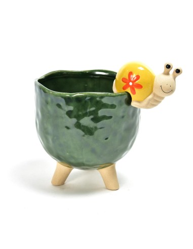 VASO 04522 CERAMICA CON ANIMALETTO 17X17CM su Shop in Casa