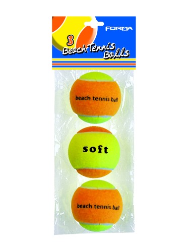 CONFEZIONE 3 PEZZI PALLINE DA BEACH TENNIS 203133 BEACH ART