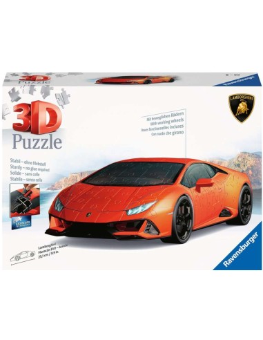 PUZZLE 3D 11571 LAMBORGHINI HURACAN ARANCIO 156PZ su Shop in Casa