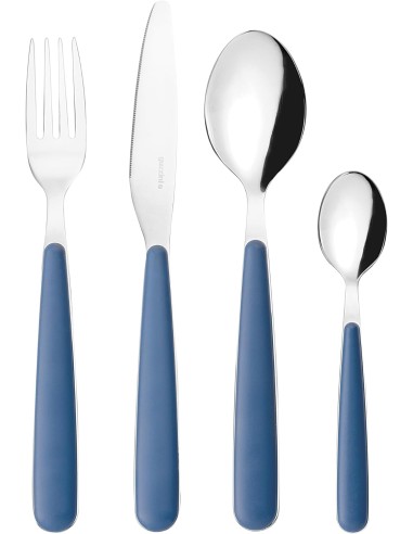 TAVOLA E CUCINA: vendita online SET 24 POSATE NAVY BLUE POP in offerta