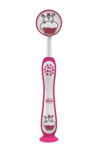 Spazzolino Chicco Hyppo Rosa per bambini 3-6 anni | Shopincasa.it