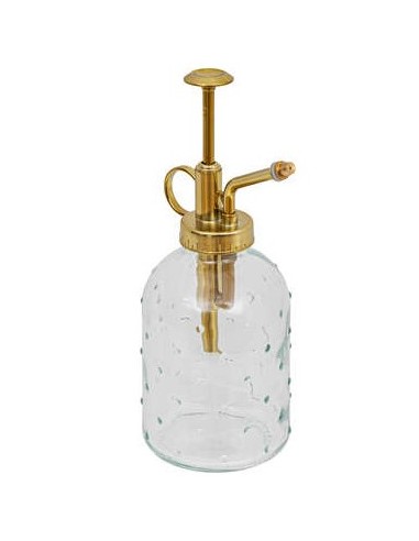 NEBULIZZATORE 198211 VETRO TRASPARENTE 33CL DORATO su Shop in Casa