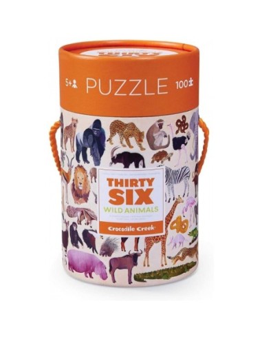 GIOCHI DI SOCIETA'E PUZZLE: vendita online PUZZLE CRC40542 100PZ ANIMALI IN BARATTOLO in offerta