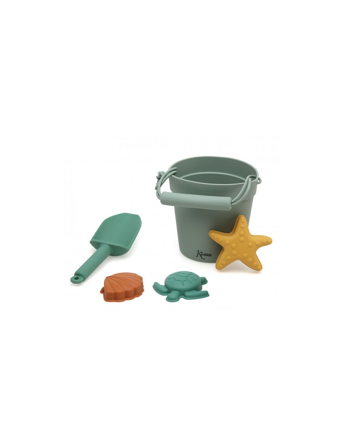 Set da Spiaggia in Silicone Verde per Bambini - Shopincasa.it