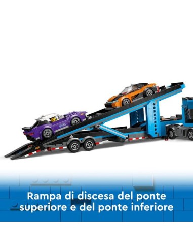 GIOCATTOLI: vendita online CITY 60408 CAMION TRASPORTATORE CON AUTO SPORTIVE in offerta