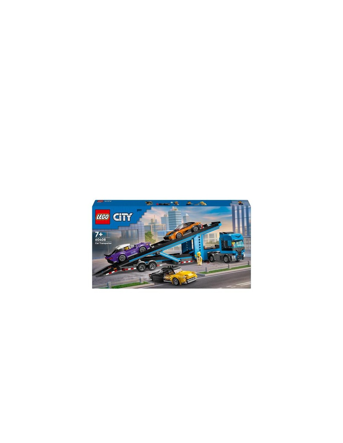 GIOCATTOLI: vendita online CITY 60408 CAMION TRASPORTATORE CON AUTO SPORTIVE in offerta