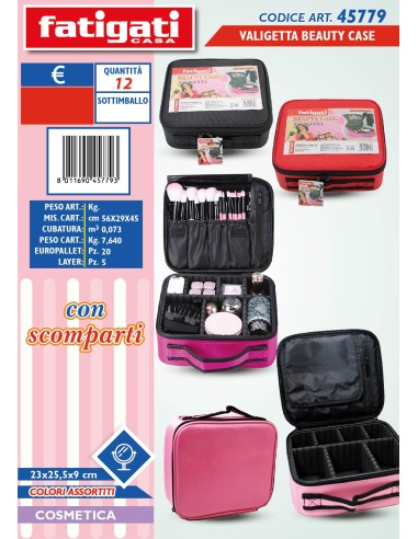 VALIGETTA BEAUTY CASE 45779 CON SCOMPARTI su Shop in Casa