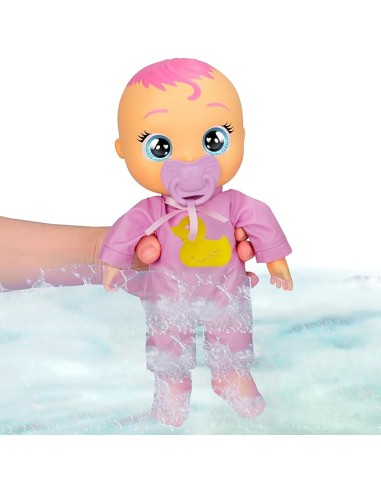 Cry Babies Newborn Bath Time Zoe, bambola che reagisce al bagno, gi...