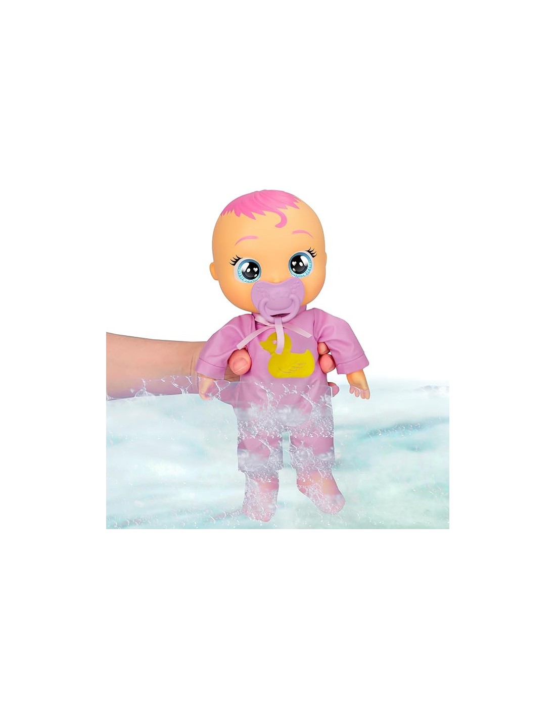 Cry Babies Newborn Bath Time Zoe, bambola che reagisce al bagno, gi...