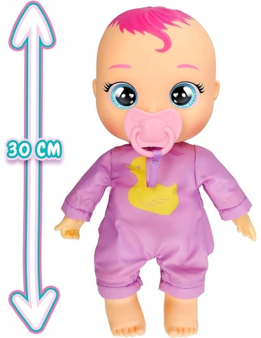 Cry Babies Newborn Bath Time Zoe, bambola che reagisce al bagno, gi...