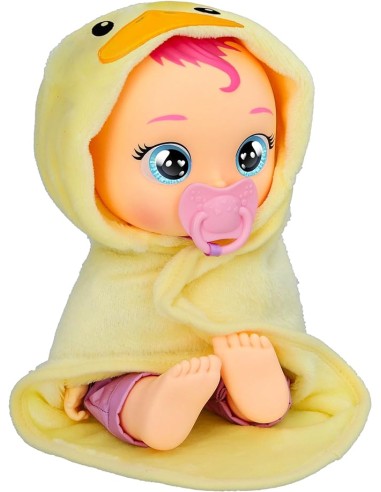 Cry Babies Newborn Bath Time Zoe, bambola che reagisce al bagno, gi...