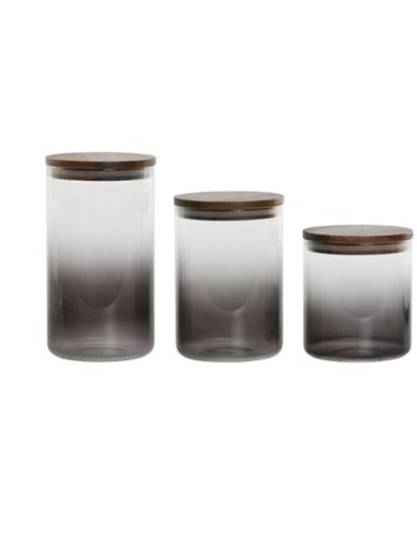 SET 3 BARATTOLI PC212551 BOROSILICATO 900ML/1,2LT/1,5LT su Shop in ...