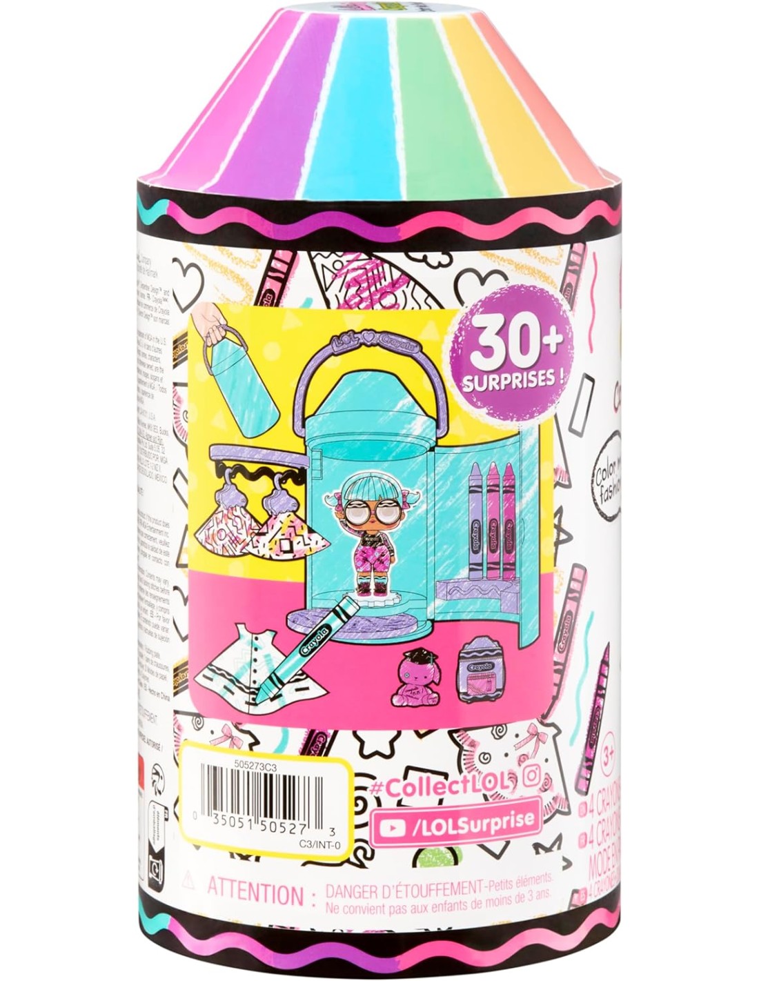 GIOCATTOLO PUBBLICIZZATO: vendita online L.O.L. Surprise! Loves CRAYOLA Color Me Studio, con Bambola e 30+ Sorprese, Abiti di...