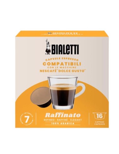 CAFFE': vendita online Bialetti confezione da 16 capsule caffè compatibili con Nescafé DolceGusto - Raffinato in offerta