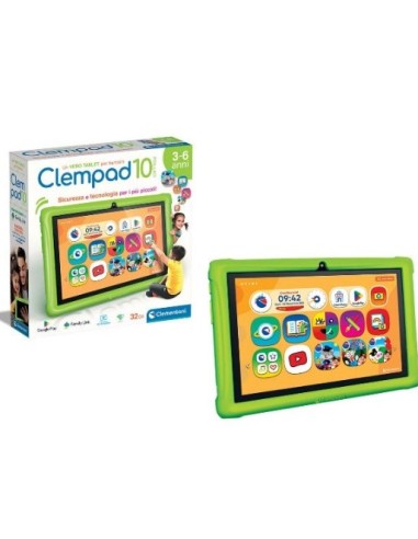 PRESCOLARI: vendita online Tablet Clempad Clementoni da 10 pollici per bambini da 3 a 6 anni in offerta