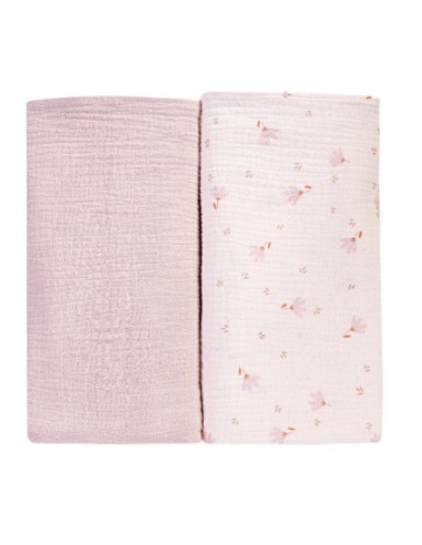 DBN106040101 SET 2PZ MUSSOLA ROSA su Shop in Casa