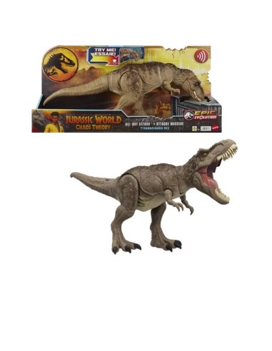 JURASSIC WORLD HFX53 T-REX ATTACCO SELVAGGIO su Shop in Casa