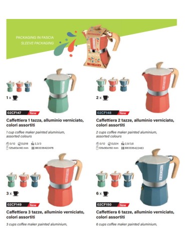 CAFFETTIERA 02CF147 MYMOKA 1TZ COLORI ASSORTITI su Shop in Casa