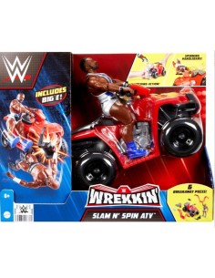 WWE HDM06 PERSONAGGIO CON VEICOLO SLAM N'SPIN su Shop in Casa