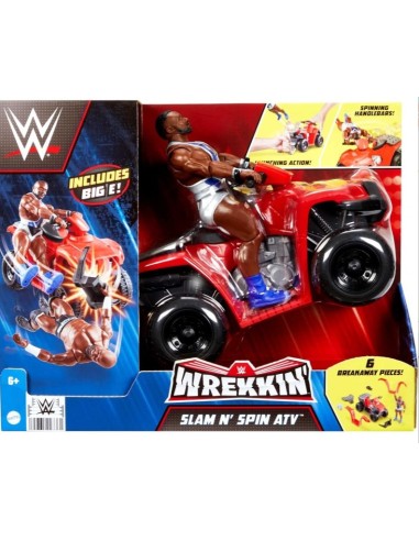 WWE HDM06 PERSONAGGIO CON VEICOLO SLAM N'SPIN su Shop in Casa