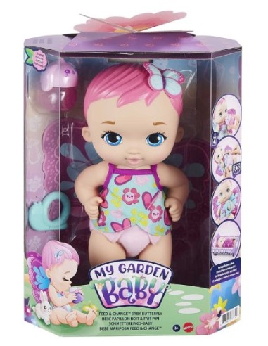 GARDEN BABY GYP10 BAMBOLA FARFALLA ROSA su Shop in Casa