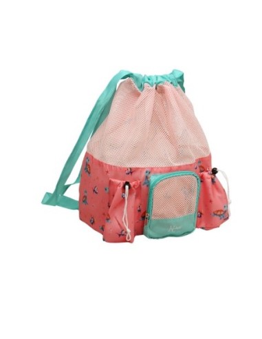 Borsa da Spiaggia Tartarughe Rosa Kiokids - Pratica e Colorata | shopincasa.it