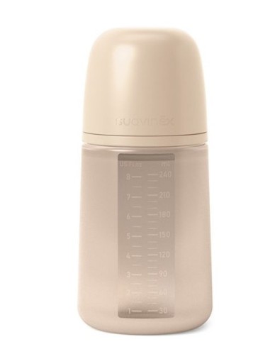 BIBERON - CIUCCETTI - TETTARELLE: vendita online Suavinex biberon silicone 240 ml Colour Essence NUDE in offerta