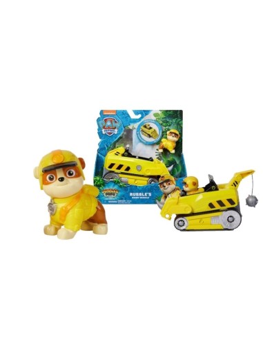 PAW Patrol Jungle Pups, Veicolo Rinoceronte di Rubble, Veicolo Gioc...