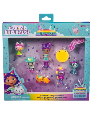 Gabby's Dollhouse, Set di 6 Personaggi con Scatola a Sorpresa e Acc...