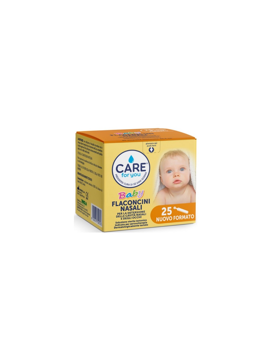 Flaconcini Nasali Baby CARE for you - Lavaggio Nasale per Neonati e Bambini