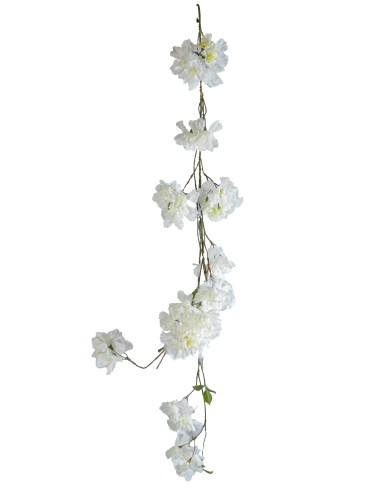 GHIRLANDA 270028410 FIORI DI PESCO BIANCO 100CM su Shop in Casa