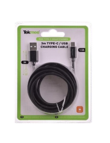 CAVO DI RICARICA USB TIPO-C 3MT 1,5A