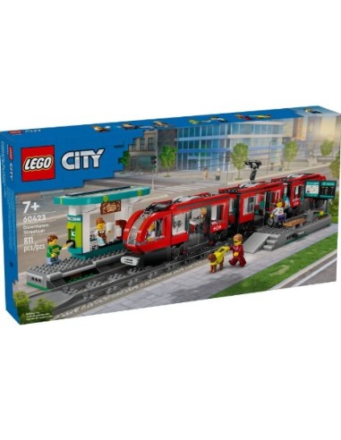 GIOCATTOLO PUBBLICIZZATO: vendita online LEGO City Tram e Fermata del Tram 60423, Treno Giocattolo da Costruire, Idea Regalo ...