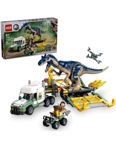 JURASSIC WORLD 76966 CAMION DI TRASPORTO DELL'ALLOSAURO su Shop in ...